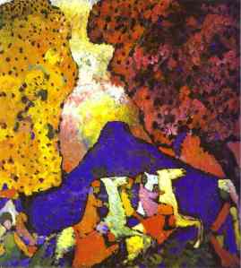 Kandinsky, The blue montain, 1908-09