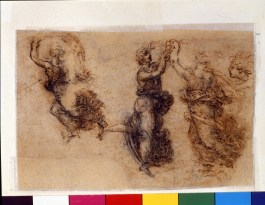 Leonardo tre figure femminili danzanti