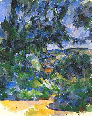 Cézanne, Paesaggio blu